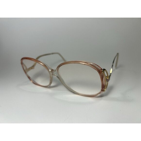 Vintage Anthony Martin Stephanie Eyeglass Frames Pink Red Metal Arms 52/16/130 - Picture 1 of 13